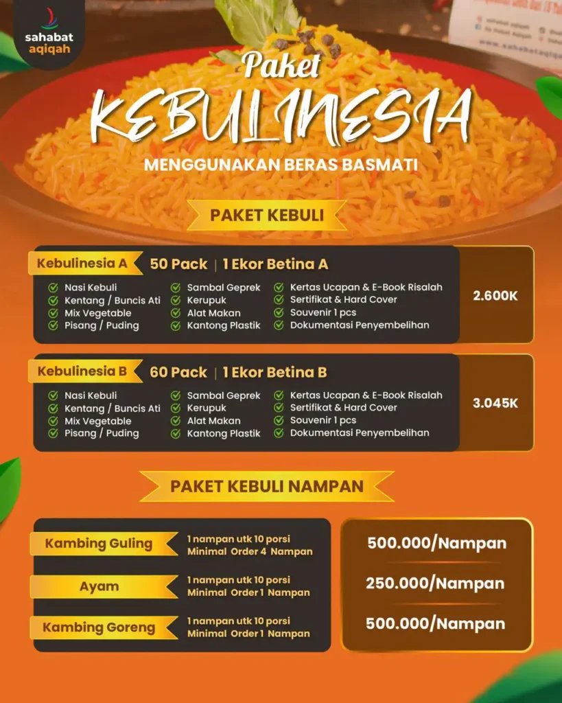 jasa aqiqah paket kebulinesia
