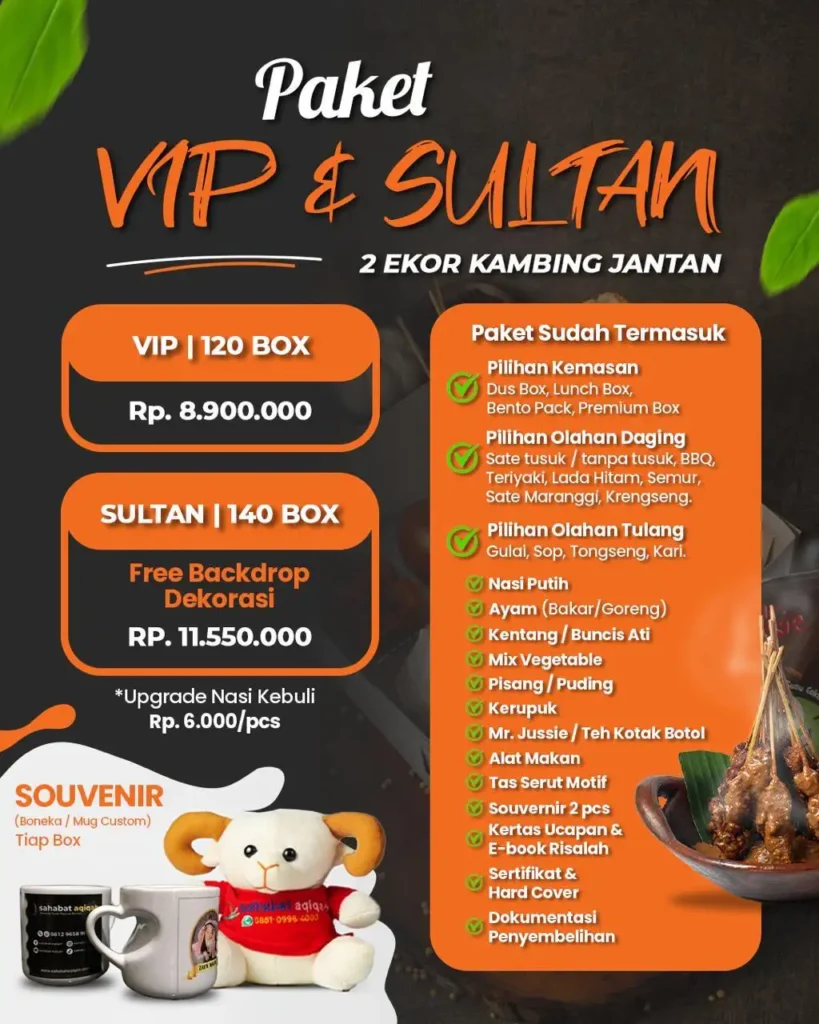 jasa aqiqah paket vip dan sultan